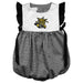 Wichita State Shockers WSU Embroidered Black Gingham Girls Bubble