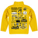 Wichita State Shockers WSU Hand Sketched Vive La Fete Impressions Artwork Yellow Boys Quarter Zip Pullover V1 - Vive La Fête - Online Apparel Store