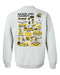 Wichita State Shockers WSU Hand Sketched Artwork Black Crewneck Sweatshirt for Women - Vive La Fête - Online Apparel Store