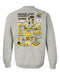 Wichita State Shockers WSU Hand Sketched Artwork Black Crewneck Sweatshirt for Women - Vive La Fête - Online Apparel Store