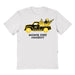 Wichita State Shockers WSU Hand Sketched Vive La Fete Impressions Truck White T-shirt for Women