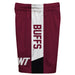 West Texas A&M Buffaloes Vive La Fete Game Day Maroon Stripes Boys Solid White Athletic Mesh Short - Vive La Fête - Online Apparel Store