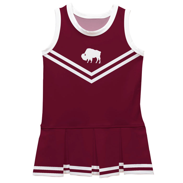 West Texas A&M Buffaloes Vive La Fete Game Day Maroon Sleeveless Cheerleader Dress