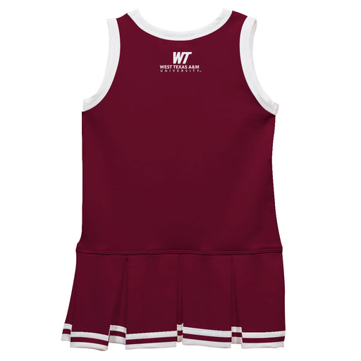 West Texas A&M Buffaloes Vive La Fete Game Day Maroon Sleeveless Cheerleader Dress - Vive La Fête - Online Apparel Store