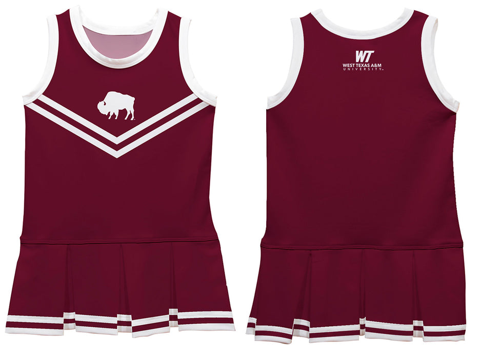West Texas A&M Buffaloes Vive La Fete Game Day Maroon Sleeveless Cheerleader Dress - Vive La Fête - Online Apparel Store