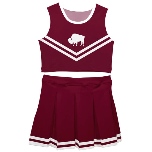 West Texas A&M Buffaloes Vive La Fete Game Day Maroon Sleeveless Chearleader Set