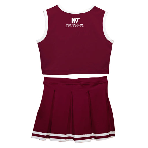 West Texas A&M Buffaloes Vive La Fete Game Day Maroon Sleeveless Chearleader Set - Vive La Fête - Online Apparel Store