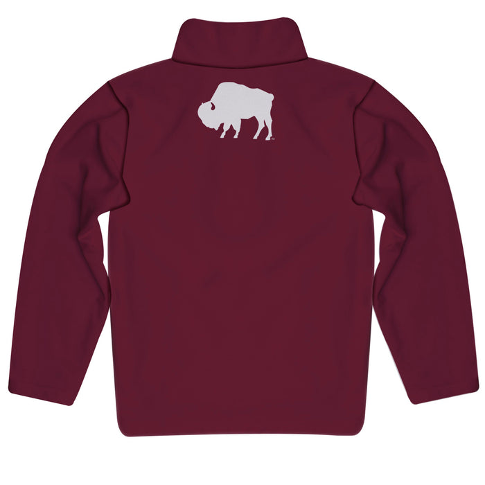 West Texas A&M Buffaloes Vive La Fete Game Day Solid Maroon Quarter Zip Pullover Sleeves - Vive La Fête - Online Apparel Store