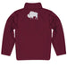 West Texas A&M Buffaloes Vive La Fete Game Day Solid Maroon Quarter Zip Pullover Sleeves - Vive La Fête - Online Apparel Store