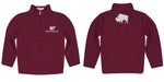 West Texas A&M Buffaloes Vive La Fete Game Day Solid Maroon Quarter Zip Pullover Sleeves - Vive La Fête - Online Apparel Store