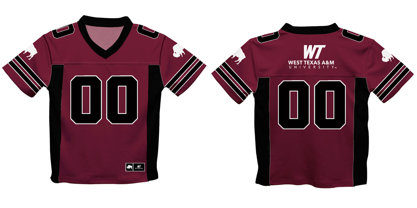 West Texas A&M Buffaloes Vive La Fete Game Day Maroon Boys Fashion Football T-Shirt - Vive La Fête - Online Apparel Store