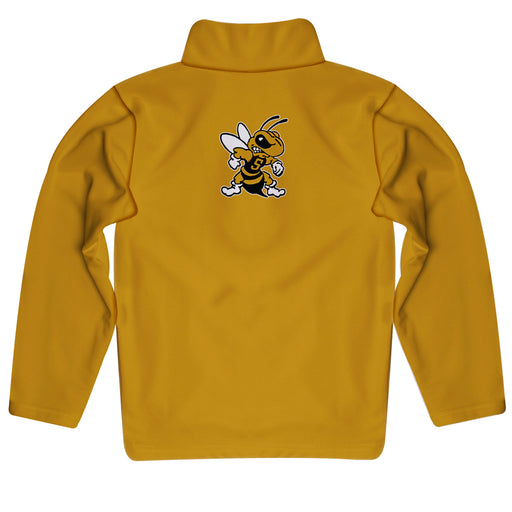West Virginia Yellow Jackets WVSU Vive La Fete Game Day Solid Gold Quarter Zip Pullover Sleeves - Vive La Fête - Online Apparel Store