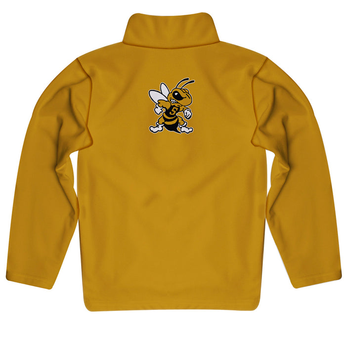 West Virginia Yellow Jackets WVSU Vive La Fete Game Day Solid Gold Quarter Zip Pullover Sleeves - Vive La Fête - Online Apparel Store