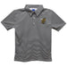 West Virginia Yellow Jackets WVSU Embroidered Black Stripes Short Sleeve Polo Box Shirt