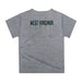 West Virginia University Mountaineers Original Dripping Football Helmet Heather Gray T-Shirt by Vive La Fete - Vive La Fête - Online Apparel Store