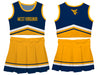 West Virginia Mountaineers Vive La Fete Game Day Navy and Gold Sleeveless Chearleader Set - Vive La Fête - Online Apparel Store