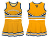 West Virginia Mountaineers Vive La Fete Game Day Gold Sleeveless Chearleader Set - Vive La Fête - Online Apparel Store