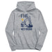 West Virginia University Mountaineers Excavator Heather Grey Cotton Youth Hoodie