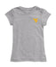 West Virginia Mountaineers Hand Sketched Vive La Fete Impressions Artwork Grey Girls Cotton Short Sleeve Tee - Vive La Fête - Online Apparel Store