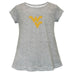 West Virginia University Mountaineers Short Sleeve Youth Cotton Top Grey