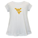 West Virginia University Mountaineers Short Sleeve Youth Cotton Top White