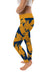 West Virginia University Mountaineers Vive La Fete Paint Brush Logo on Waist Women Gold Yoga Leggings - Vive La Fête - Online Apparel Store