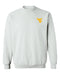 West Virginia Mountaineers Hand Sketched Vive La Fete Impressions Artwork White Crew Neck Sweatshirt for Women