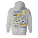 West Virginia Mountaineers Hand Sketched Vive La Fete Impressions Artwork Navy Cotton Fleece Long Sleeve Hoodie - Vive La Fête - Online Apparel Store