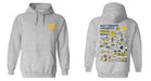 West Virginia Mountaineers Hand Sketched Vive La Fete Impressions Artwork Navy Cotton Fleece Long Sleeve Hoodie - Vive La Fête - Online Apparel Store