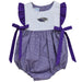 Wisconsin-Whitewater Warhawks Embroidered Purple Gingham Girls Bubble