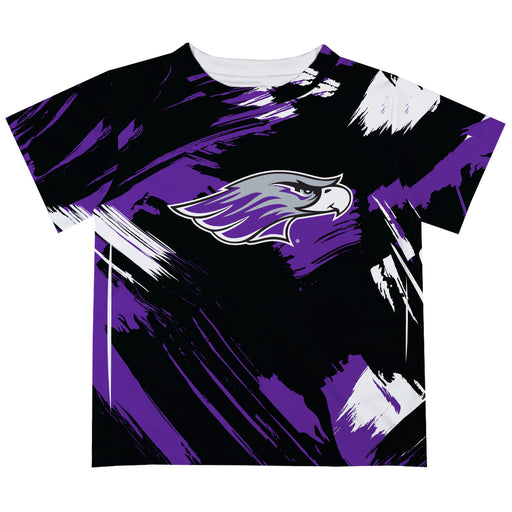 Williams College Ephs Vive La Fete Boys Game Day Black Short Sleeve Tee Paint Brush