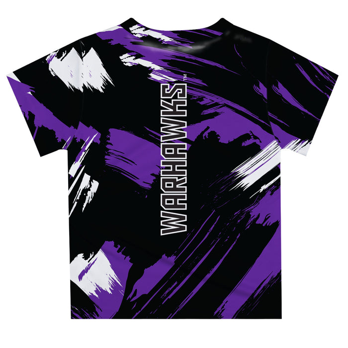 Wisconsin-Whitewater Warhawks Vive La Fete Boys Game Day Black Short Sleeve Tee Paint Brush