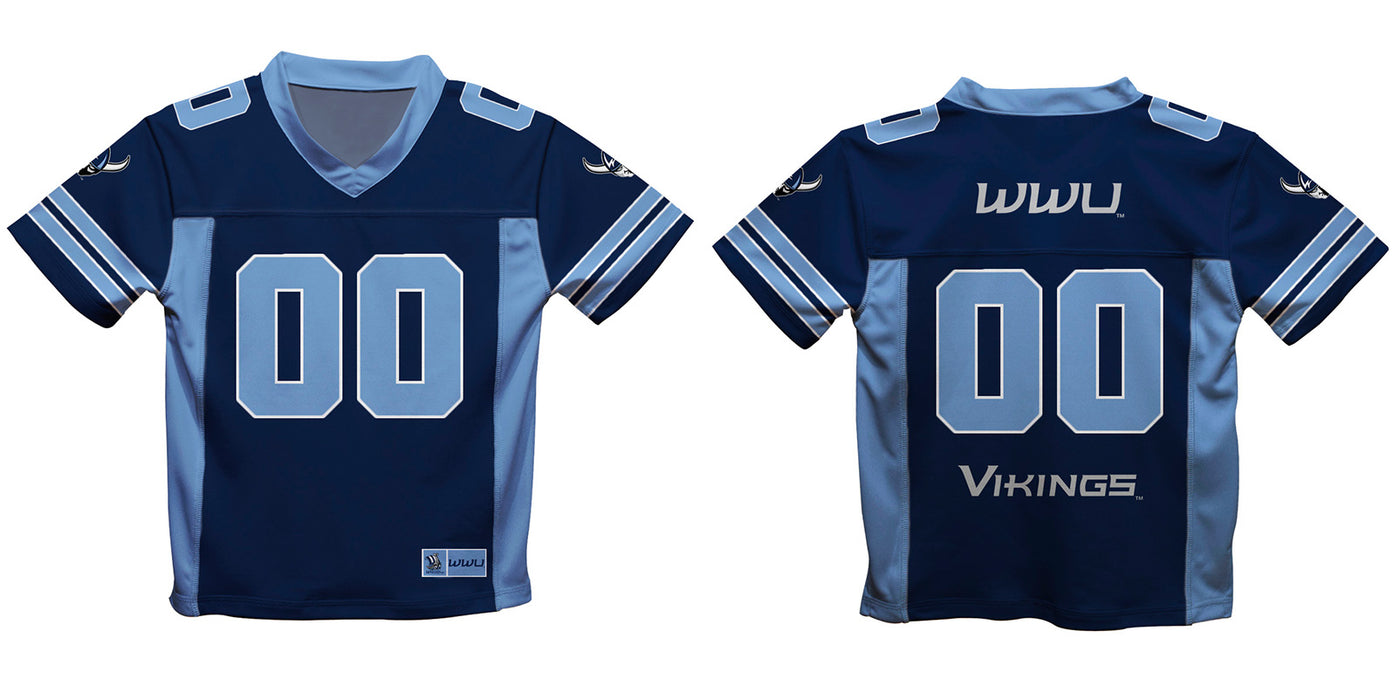Western Washington Vikings Vive La Fete Game Day Blue Boys Fashion Football T-Shirt - Vive La Fête - Online Apparel Store