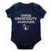 Xavier University Musketeers Vive La Fete Infant Game Day Navy Short Sleeve Bodysuit