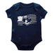 Xavier University Musketeers Vive La Fete Infant Game Day Navy Short Sleeve Bodysuit