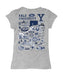 Yale University Bulldogs Hand Sketched Vive La Fete Impressions Artwork Grey Girls Cotton Short Sleeve Tee - Vive La Fête - Online Apparel Store