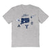 Yale University Bulldogs Hand Sketched Vive La Fete Impressions Icones Kids Grey T-shirt