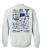 Yale University Bulldogs Hand Sketched Artwork Navy Crewneck Sweatshirt for Women - Vive La Fête - Online Apparel Store