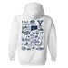 Yale University Bulldogs Hand Sketched Artwork Cotton Fleece Women Hoodie - Vive La Fête - Online Apparel Store
