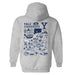 Yale University Bulldogs Hand Sketched Artwork Cotton Fleece Women Hoodie - Vive La Fête - Online Apparel Store