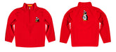 Youngstown State Penguins Vive La Fete Game Day Solid Red Quarter Zip Pullover Sleeves - Vive La Fête - Online Apparel Store