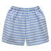Light Blue Stripes Knit Boys Pull On Short - Vive La Fête - Online Apparel Store