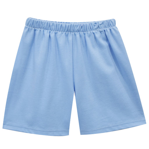 Light Blue Knit Boys Pull On Short - Vive La Fête - Online Apparel Store