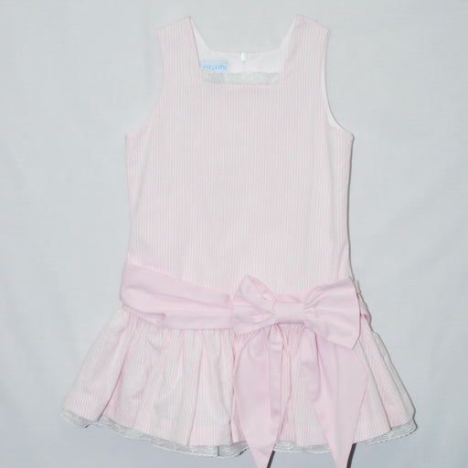 WS Pink Stripe Ruffle Dress - Vive La Fête - Online Apparel Store