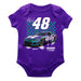 Alex Bowman Cotton Short Sleeve Bodysuit Purple