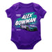 Alex Bowman Cotton Short Sleeve Bodysuit Purple
