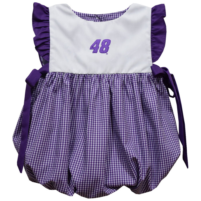 Girls Infant Vive La Fete Purple Alex Bowman Gingham Bubble Dress Girls Infant Vive La Fete Purple Alex Bowman Gingham Bubble Dress
