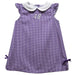 Alex Bowman Vive La Fete Gingham A-Line Dress - Purple