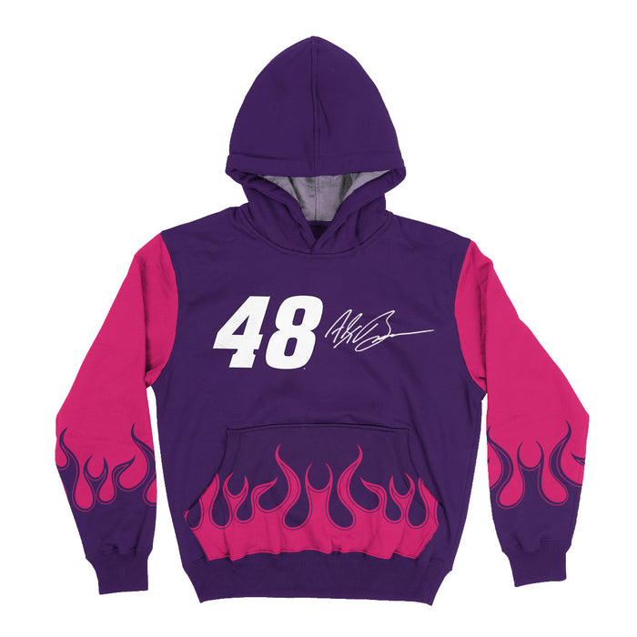 Alex Bowman Vive La Fete NASCAR Pullover Hoodie - Purple