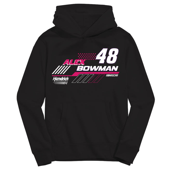 Alex Bowman NASCAR Pullover Cotton Hoodie - Black